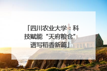 四川农业大学：科技赋能“天府粮仓”谱写稻香新篇