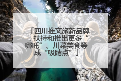 四川推文旅新品牌，扶持和推出更多“哪吒”、川菜美食等成“吸睛点”