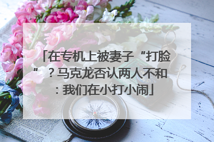 在专机上被妻子“打脸”？马克龙否认两人不和：我们在小打小闹