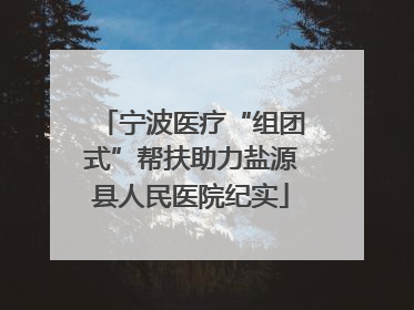 宁波医疗“组团式”帮扶助力盐源县人民医院纪实