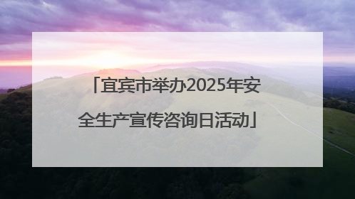 宜宾市举办2025年安全生产宣传咨询日活动
