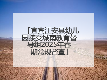 宜宾江安县幼儿园接受城南教育督导组2025年春期常规督查