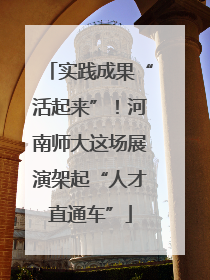 实践成果“活起来”！河南师大这场展演架起“人才直通车”