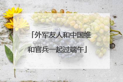 外军友人和中国维和官兵一起过端午