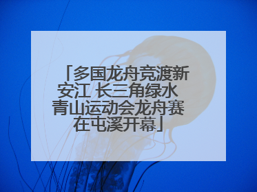 多国龙舟竞渡新安江 长三角绿水青山运动会龙舟赛在屯溪开幕
