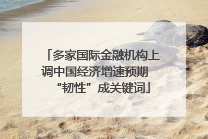 多家国际金融机构上调中国经济增速预期 “韧性”成关键词