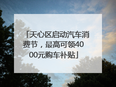 天心区启动汽车消费节，最高可领4000元购车补贴