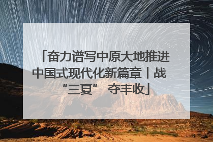奋力谱写中原大地推进中国式现代化新篇章丨战“三夏” 夺丰收