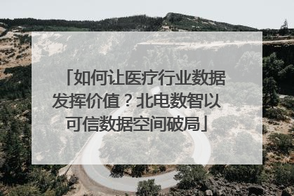 如何让医疗行业数据发挥价值？北电数智以可信数据空间破局