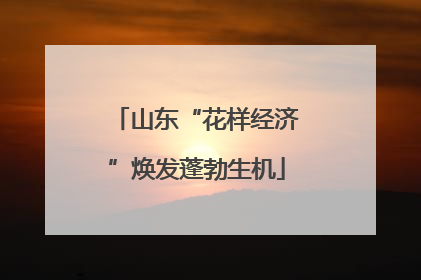 山东“花样经济”焕发蓬勃生机