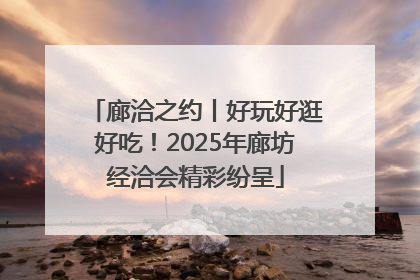 廊洽之约丨好玩好逛好吃！2025年廊坊经洽会精彩纷呈