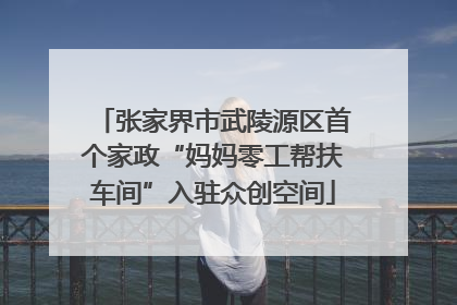 张家界市武陵源区首个家政“妈妈零工帮扶车间”入驻众创空间