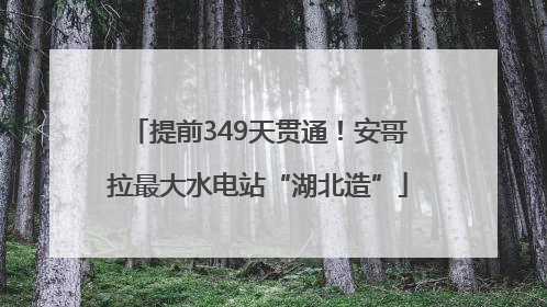 提前349天贯通！安哥拉最大水电站“湖北造”