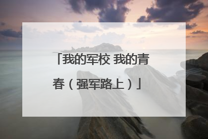 我的军校 我的青春（强军路上）