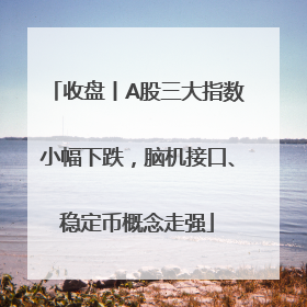 收盘丨A股三大指数小幅下跌，脑机接口、稳定币概念走强