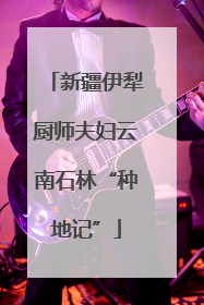 新疆伊犁厨师夫妇云南石林“种地记”