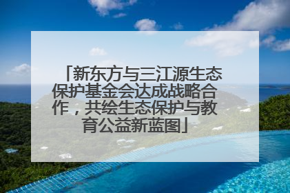 新东方与三江源生态保护基金会达成战略合作，共绘生态保护与教育公益新蓝图