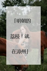 明朝的荔枝！就在漳州