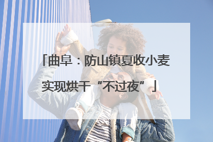 曲阜：防山镇夏收小麦实现烘干“不过夜”