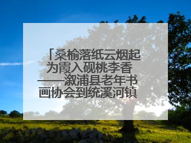 桑榆落纸云烟起 为霞入砚桃李香——溆浦县老年书画协会到统溪河镇学校开展书画进校园活动