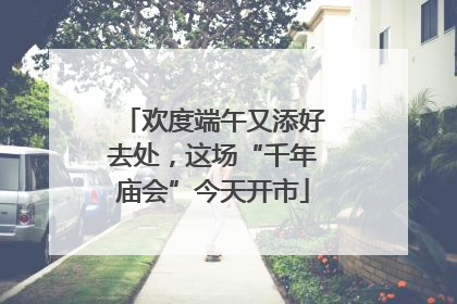 欢度端午又添好去处，这场“千年庙会”今天开市
