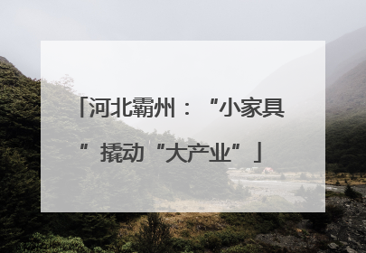 河北霸州：“小家具”撬动“大产业”