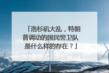 洛杉矶大乱，特朗普调动的国民警卫队是什么样的存在？