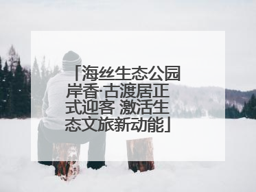 海丝生态公园岸香·古渡居正式迎客 激活生态文旅新动能