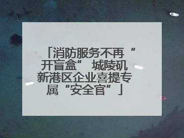 消防服务不再“开盲盒” 城陵矶新港区企业喜提专属“安全官”