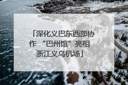 深化义巴东西部协作 “巴州馆”亮相浙江义乌机场