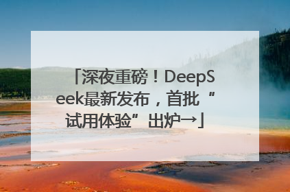 深夜重磅！DeepSeek最新发布，首批“试用体验”出炉→
