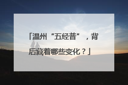 温州“五经普”，背后藏着哪些变化？