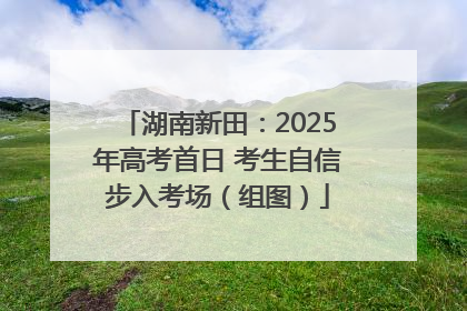 湖南新田：2025年高考首日 考生自信步入考场（组图）