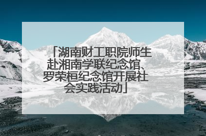 湖南财工职院师生赴湘南学联纪念馆、罗荣桓纪念馆开展社会实践活动