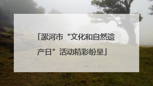 漯河市“文化和自然遗产日”活动精彩纷呈