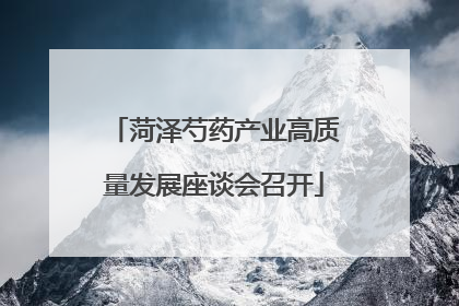 菏泽芍药产业高质量发展座谈会召开