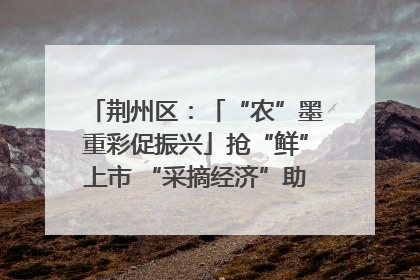 荆州区：「“农”墨重彩促振兴」抢“鲜”上市 “采摘经济”助农“甜蜜增收”