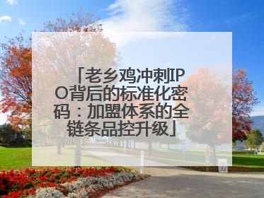 老乡鸡冲刺IPO背后的标准化密码：加盟体系的全链条品控升级