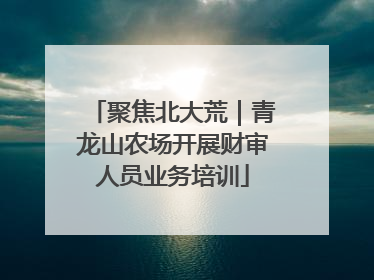 聚焦北大荒｜青龙山农场开展财审人员业务培训