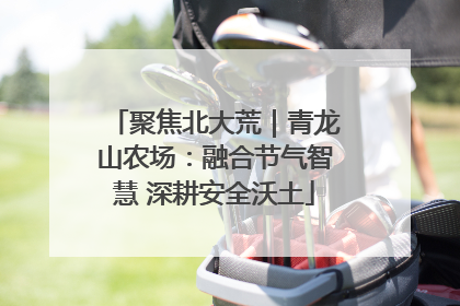 聚焦北大荒｜青龙山农场：融合节气智慧 深耕安全沃土