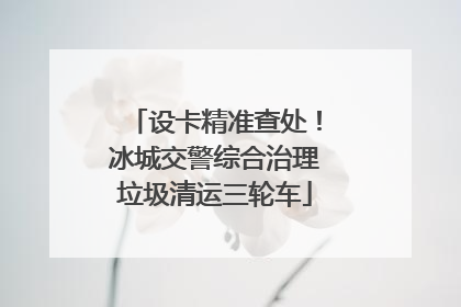 设卡精准查处！冰城交警综合治理垃圾清运三轮车