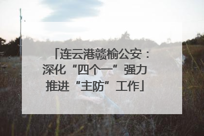 连云港赣榆公安：深化“四个一”强力推进“主防”工作