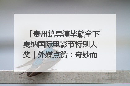 贵州籍导演毕赣拿下戛纳国际电影节特别大奖｜外媒点赞：奇妙而广阔的纯粹电影梦