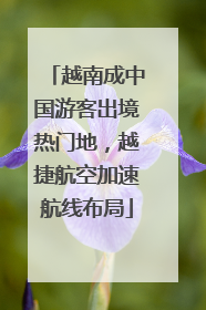 越南成中国游客出境热门地，越捷航空加速航线布局