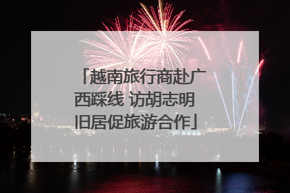 越南旅行商赴广西踩线 访胡志明旧居促旅游合作