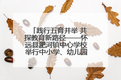 践行五育并举 共探教育新路径——怀远县淝河镇中心学校举行中小学、幼儿园班主任论坛活动