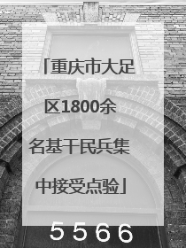 重庆市大足区1800余名基干民兵集中接受点验