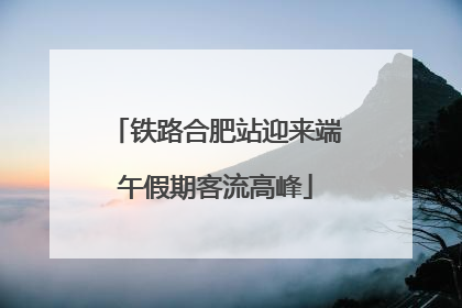 铁路合肥站迎来端午假期客流高峰