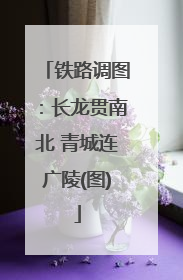 铁路调图：长龙贯南北 青城连广陵(图)