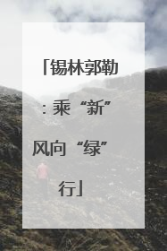 锡林郭勒：乘“新”风向“绿”行